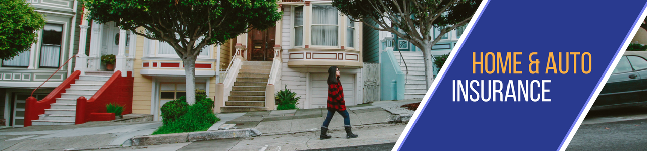 Woman walking on street