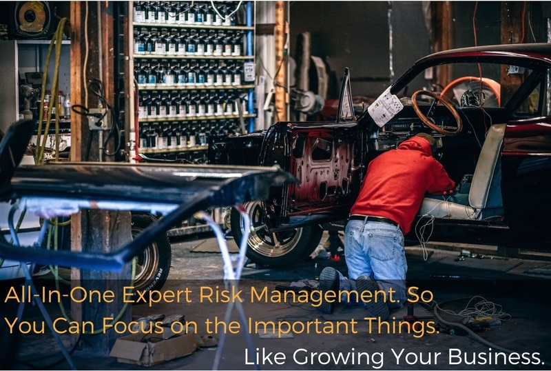 man working on a car