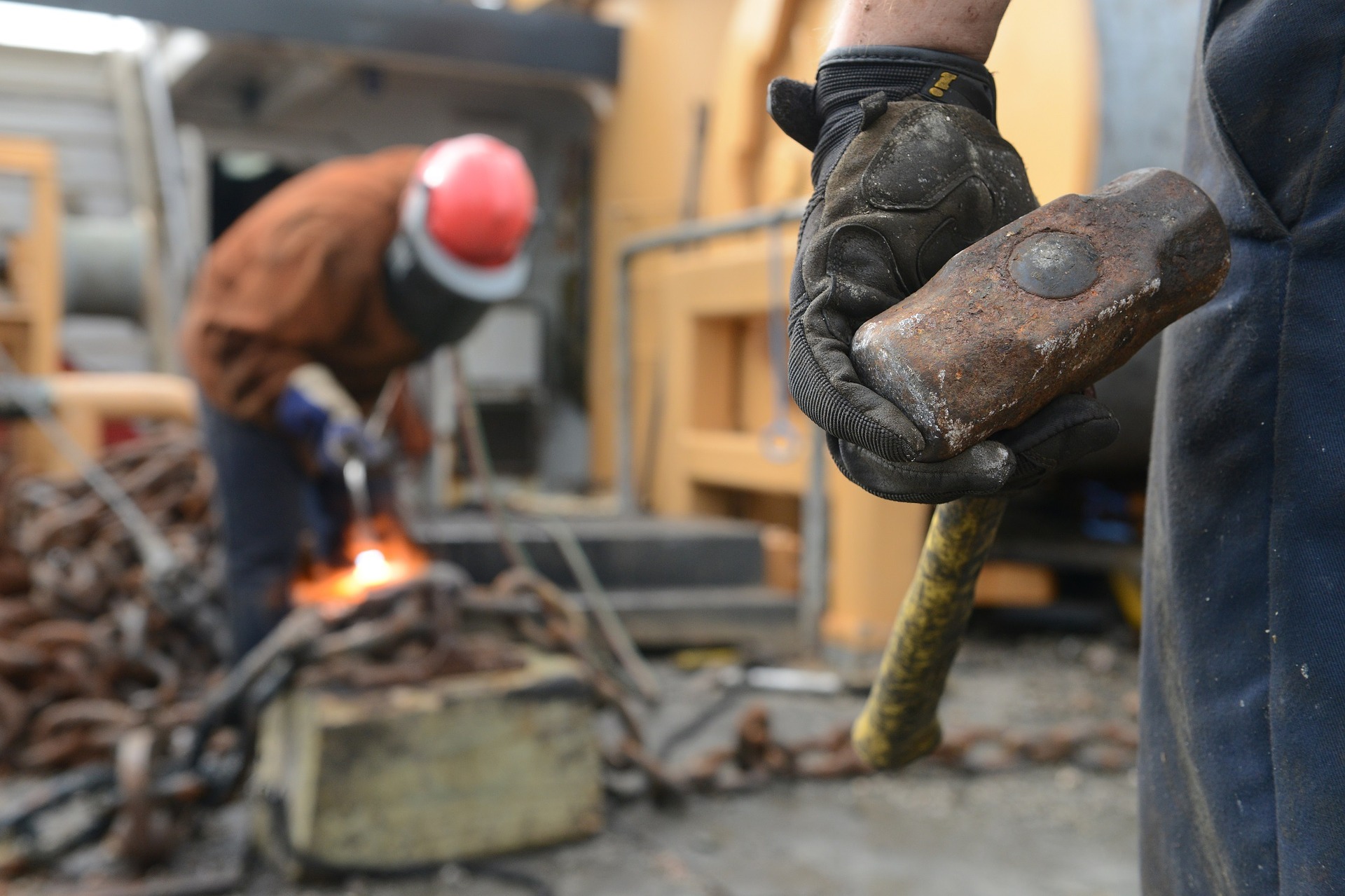 laborers working