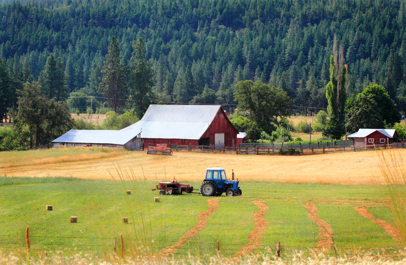 tractor on farm