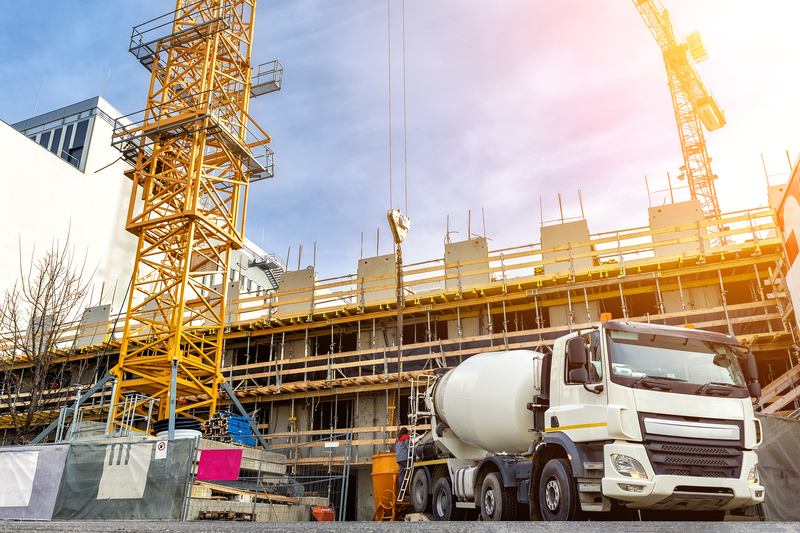 worksite with truck